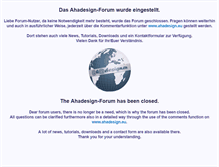 Tablet Screenshot of forum.ahadesign.eu